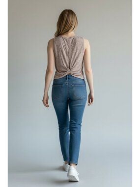 New Halara Twist Back Tank Top In Rose Cloud Sleeveless Lightweight XS